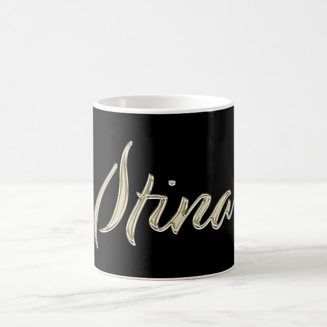 Stina white gold Handwriting Tasse de café (Centre)