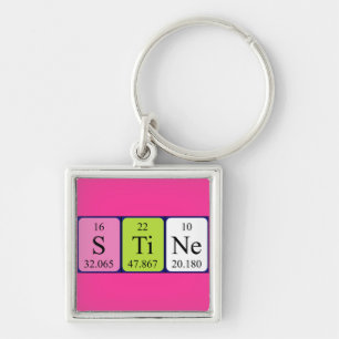 Stine periodic table name keyring