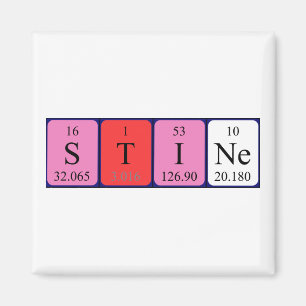 Stine periodic table name magnet