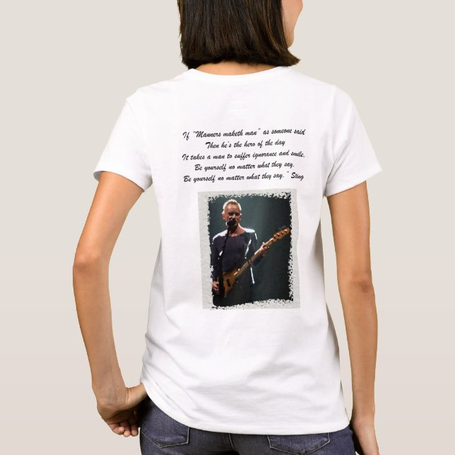 Sting-Be Yourself Women's  T-Shirt (Back)
