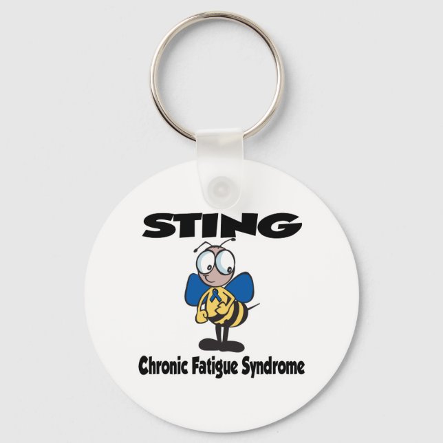 STING Chronic Fatigue Syndrome Keychain (Front)