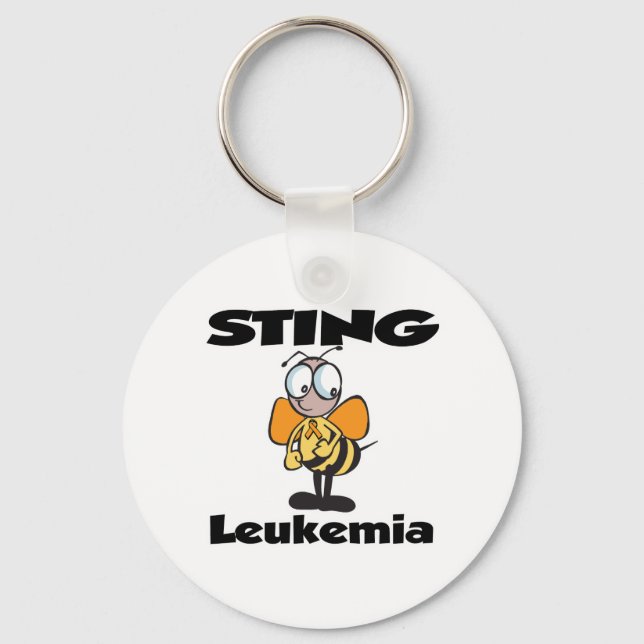 STING Leukaemia (orange) Keychain (Front)