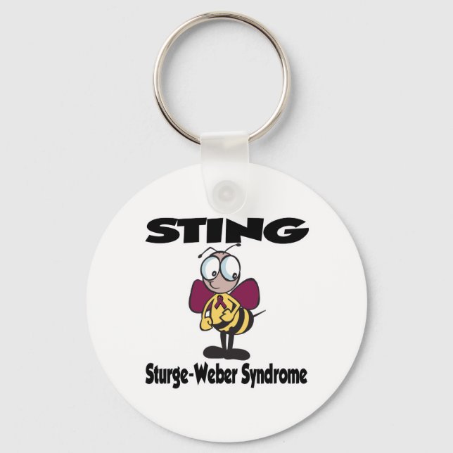 STING Sturge-Weber Syndrome Keychain (Front)