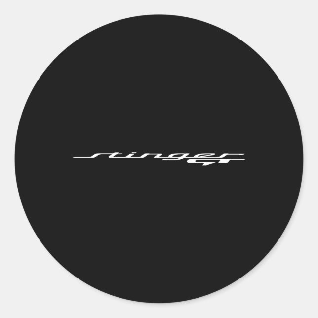 Stinger Gt Classic Round Sticker (Front)