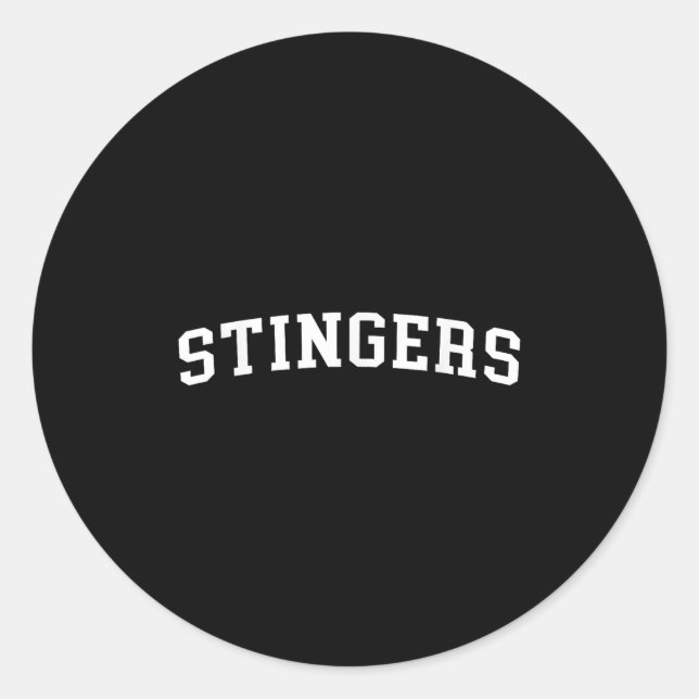 Stingers  classic round sticker (Front)