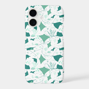Stingray Manta Ray Aquarium Blue White