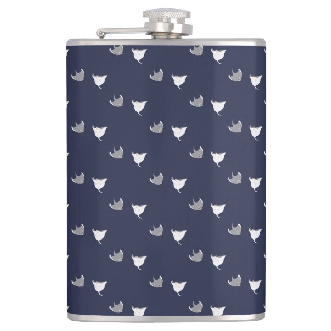Stingray Pattern Hip Flask (Front)