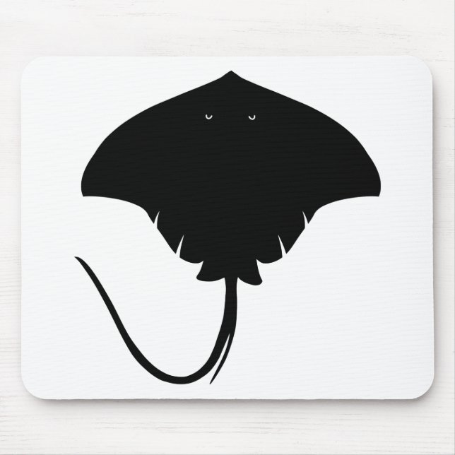 Stingray Silhouette Mouse Pad (Front)