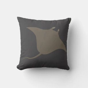 Stingray Throw Pillow