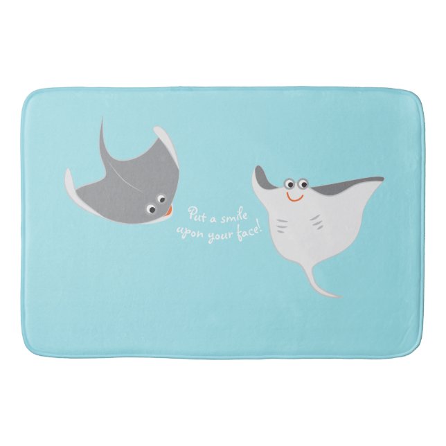 Stingrays Bath Mat (Front)