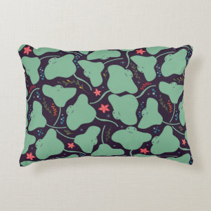 Stingrays Pattern Accent Pillow
