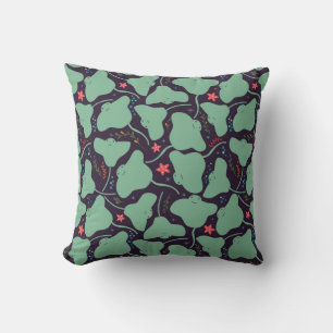Stingrays Pattern Throw Pillow