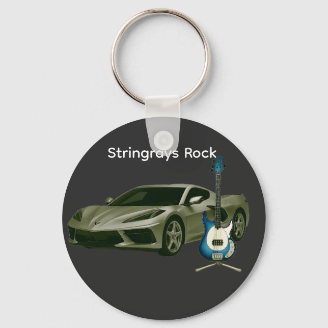 Stingrays Rock Keychain (Front)