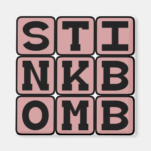 Stink Bomb, Smelly Prank Magnet