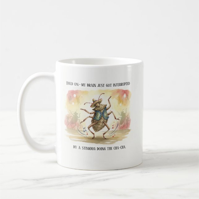 Stink bug Gifts Funny Brown Marmorated Stinkbug  Coffee Mug (Left)