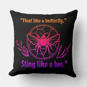 STINK LIKE A BEE QUOTE THROW PILLOW