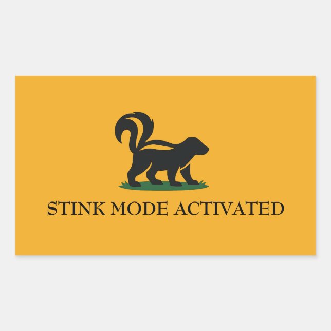 Stink Mode Activated Sticker (Front)