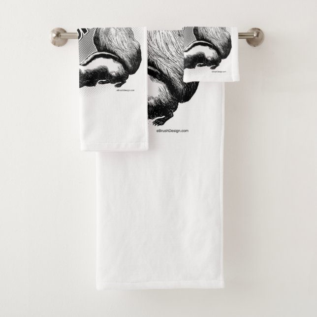 Stink Responsibly Bath Towel Set (Insitu)