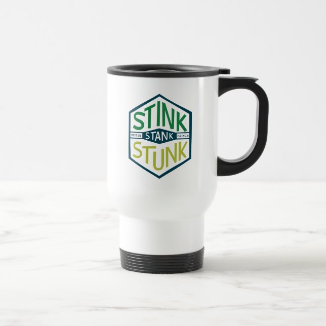 Stink Stank Stunk Badge Travel Mug (Right)