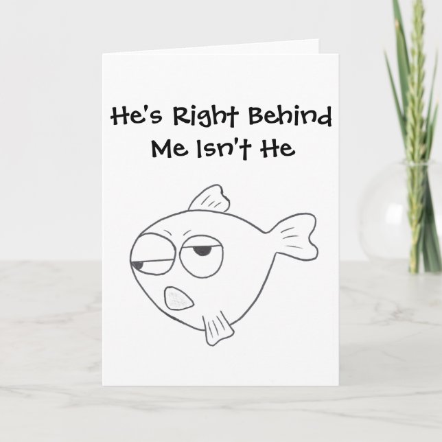 Stinkeye fish greeting card (Front)
