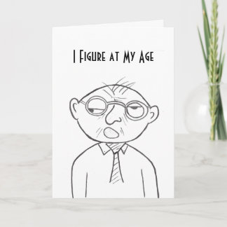Stinkeye old man birthday card