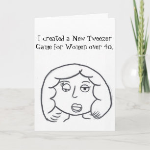 Stinkeye Tweezer game birthday card