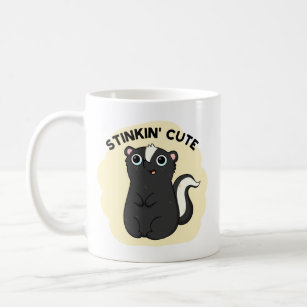 Stinkin Funny Adorable Skunk Pun Coffee Mug