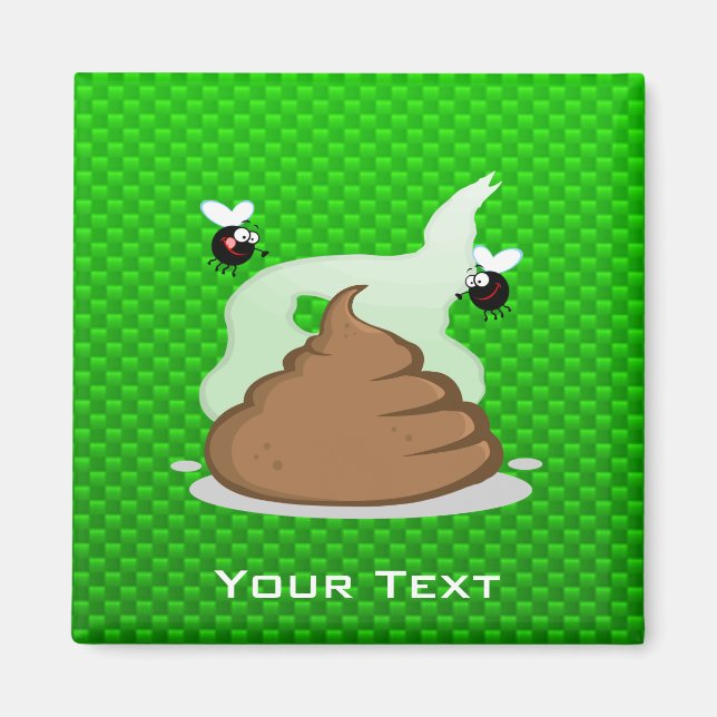 Stinky Poo; Green Magnet (Front)