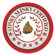Stinky Slinky Certified RV Sticker