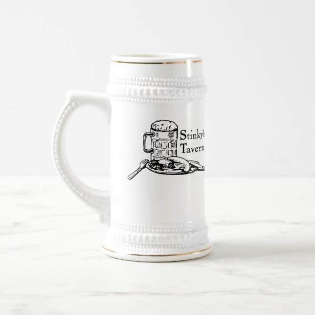 Stinky's Tavern Beer Stein (Left)