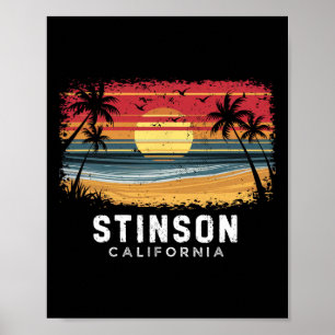 Stinson Beach California Surfboard Beach  Poster