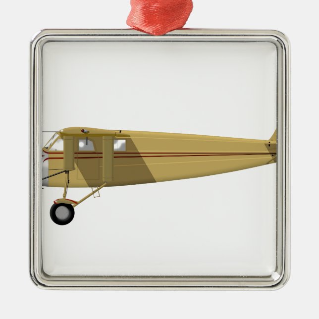 Stinson Junior Model S Metal Ornament (Front)