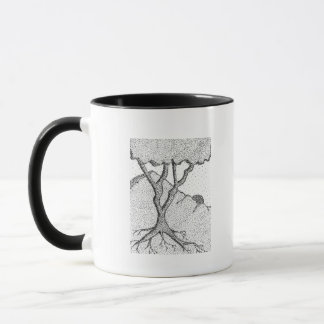 Stipple Tree Art Mug