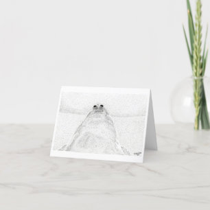 Stippled Chicken Personalized Greeting Card