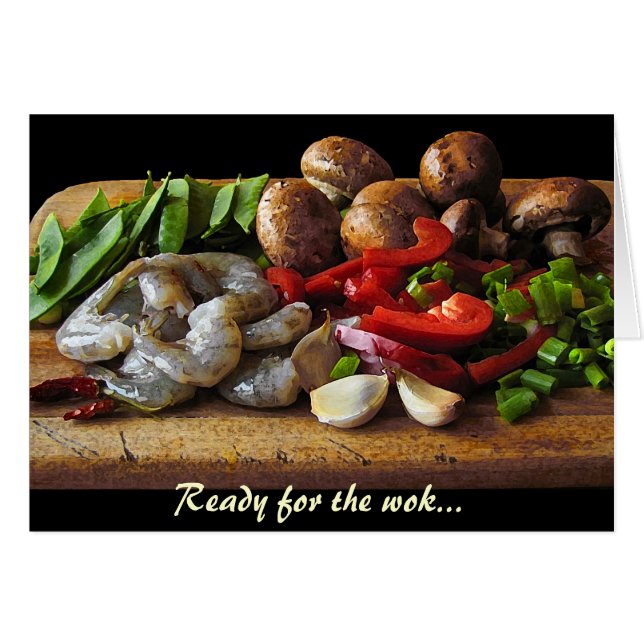 Stir Fry Blank Card (Front Horizontal)