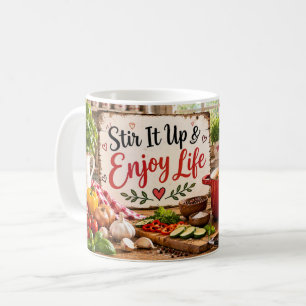 Stir It Up & Enjoy Life Cooking Mug