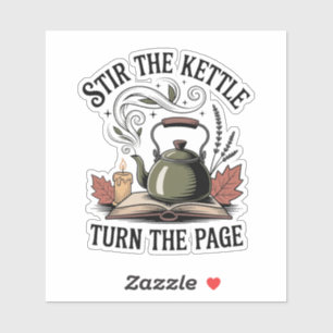 Stir the Kettle, Turn the Page — Cozy Tea & Book