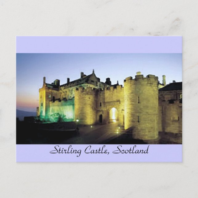 Stirling Castle at Dusk  Postcard (Front)