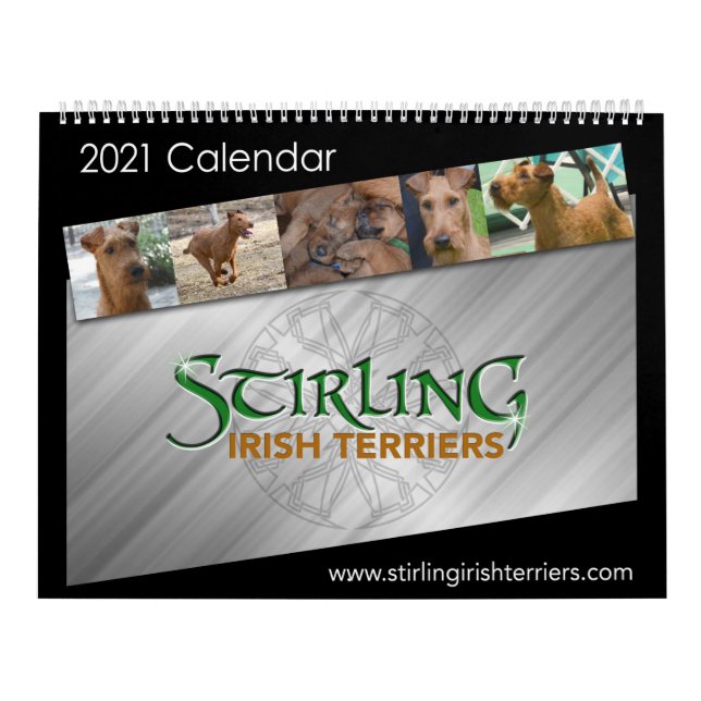 Stirling Irish Terriers 2021 Calendar (Cover)