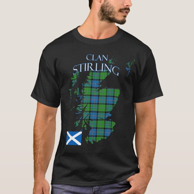 Stirling Scottish Clan Tartan Scotland T-Shirt (Front)