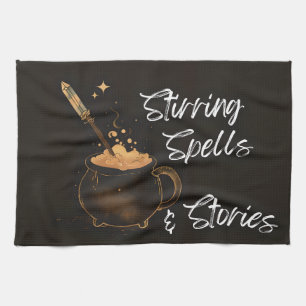 Stirring Spells & Stories Kitchen Towel