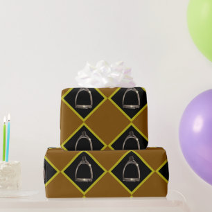 stirrups in diamonds wrapping paper