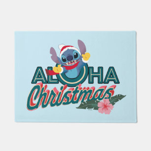 Stitch   Aloha Christmas Doormat