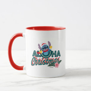 Stitch   Aloha Christmas Mug