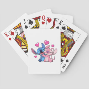 Stitch &amp; Angel Valentines 1 Playing Cards