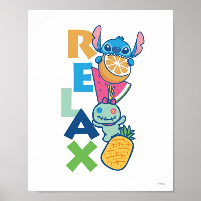 Stitch and Scrump | Relax Poster (Front)