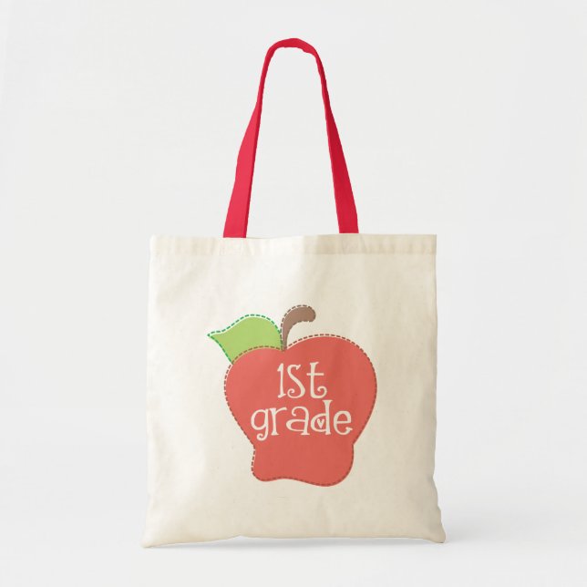 Stitch Apple 1st grade Tote Bag (Front)
