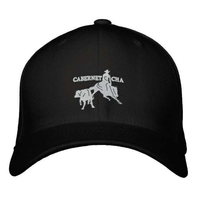 Stitch Cabernet CHA Noir Casquette Blanc (Devant)