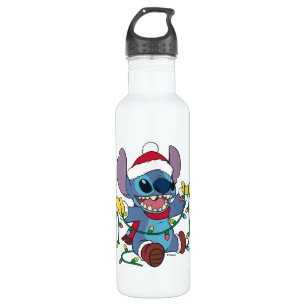 Stitch Christmas Lights 710 Ml Water Bottle
