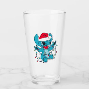 Stitch Christmas Lights Glass